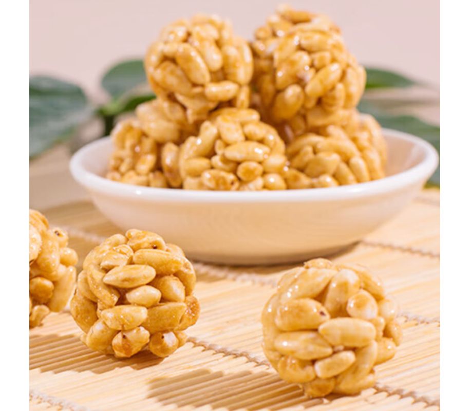 Grocery :: Grains Rice :: HCX- Puffed Rice Ball (Caramel) 徽尝香-福米球（焦糖味） 200g